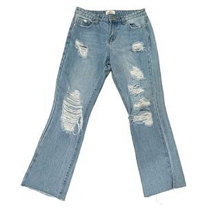 Skinny Fries Denim Ripped Jeans